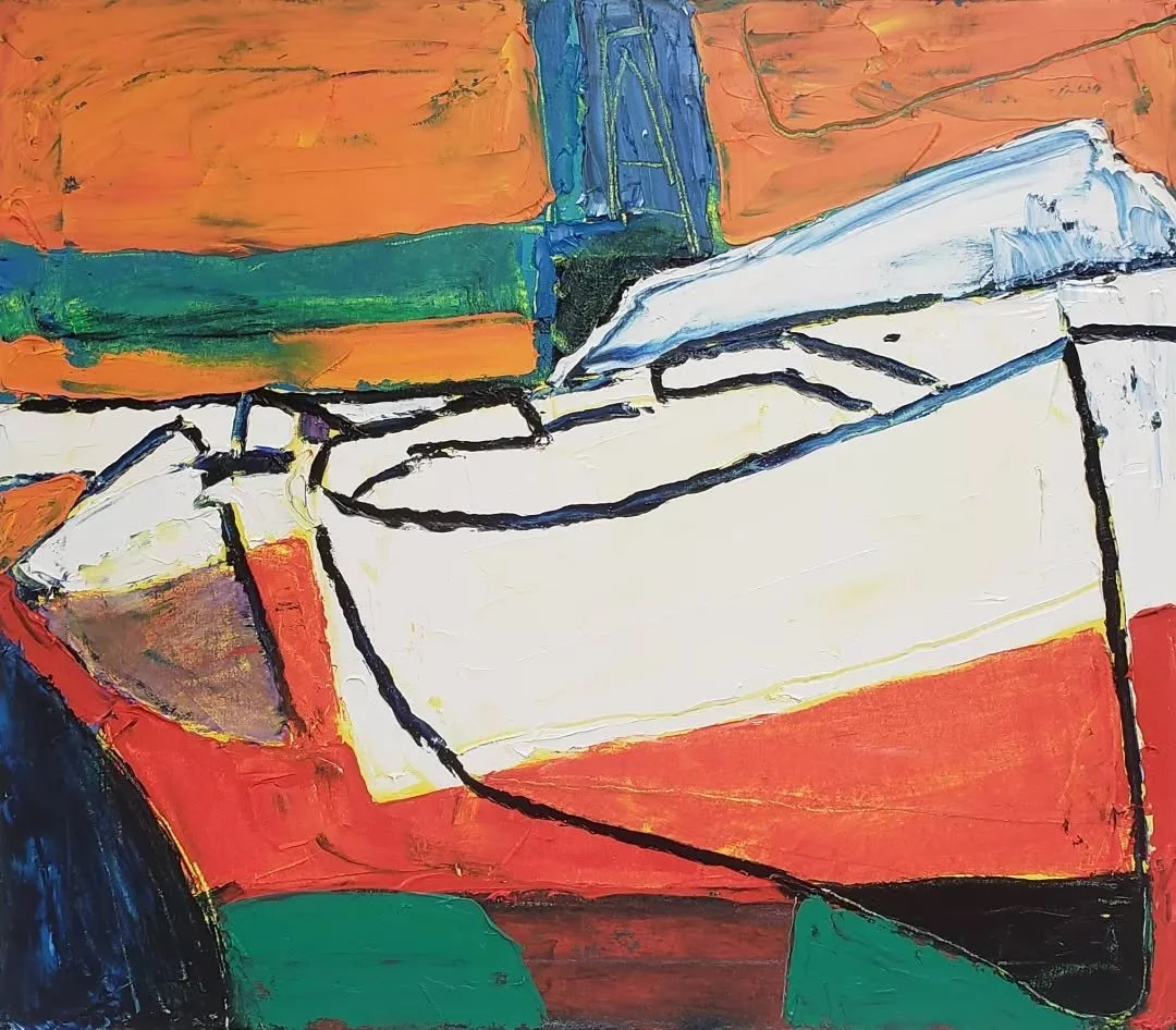 Boats and Crane in a Harbour

#irishartist #oiloncanvas #impastopainting #artistsoninstagram #oilpainting #harbour #irishcoast #paletteknifepainting #vibrantcolours #boatpainting