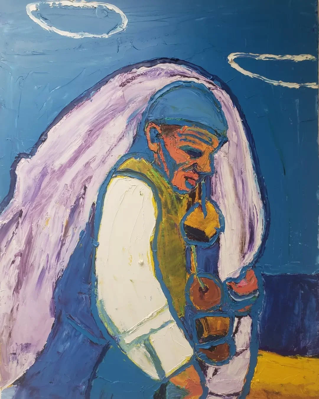 Our Spanish fisherman returns!

#artistsoninstagram #dublinartist #spain #fisherman #abstractart #impastopainting #oiloncanvas #oilpainting #irishartist #paletteknifepainting