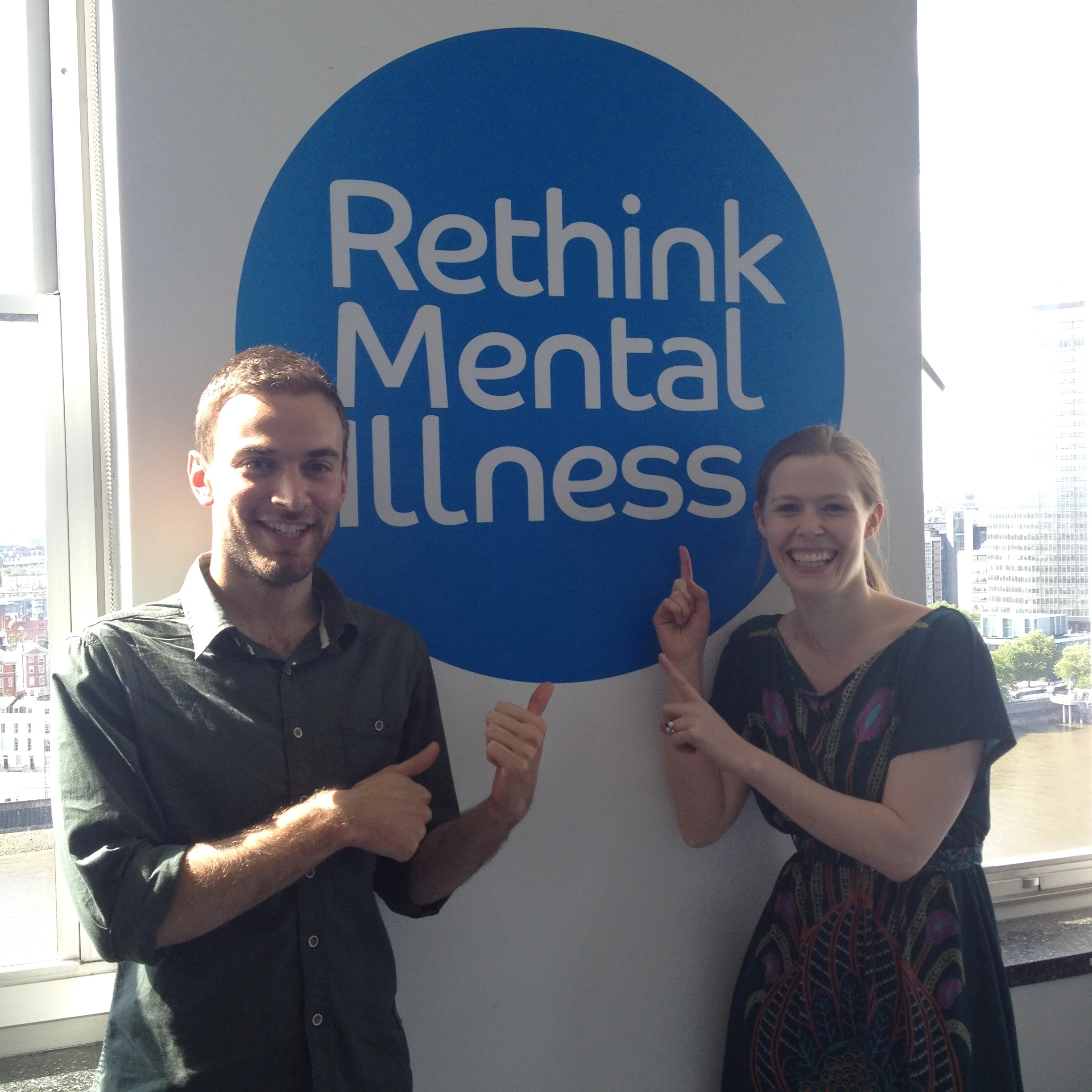 Johnny Benjamin and Fiona Geddes at Rethink