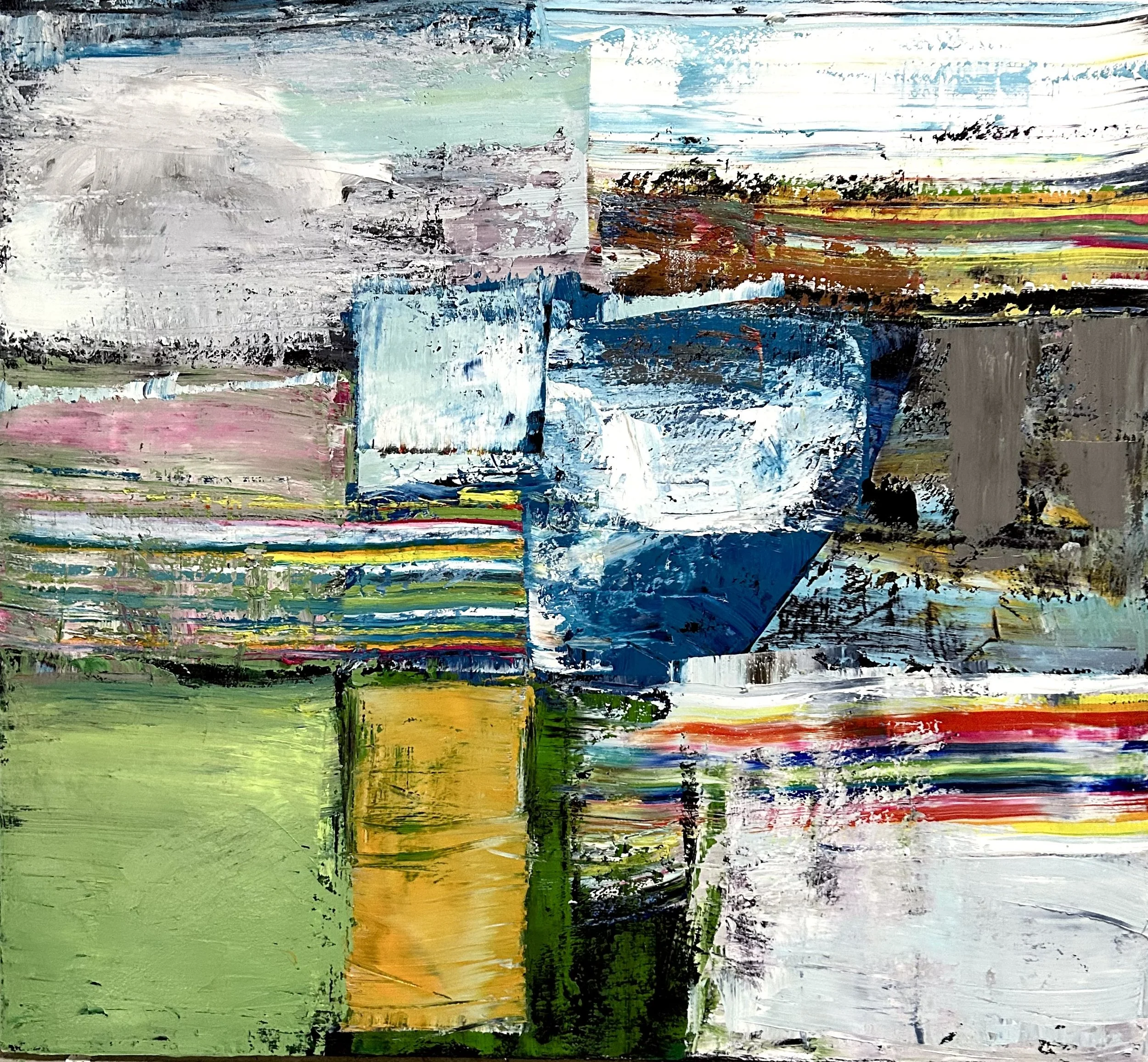 Time Fracture 2026 Oil on canvas 40 x 44"