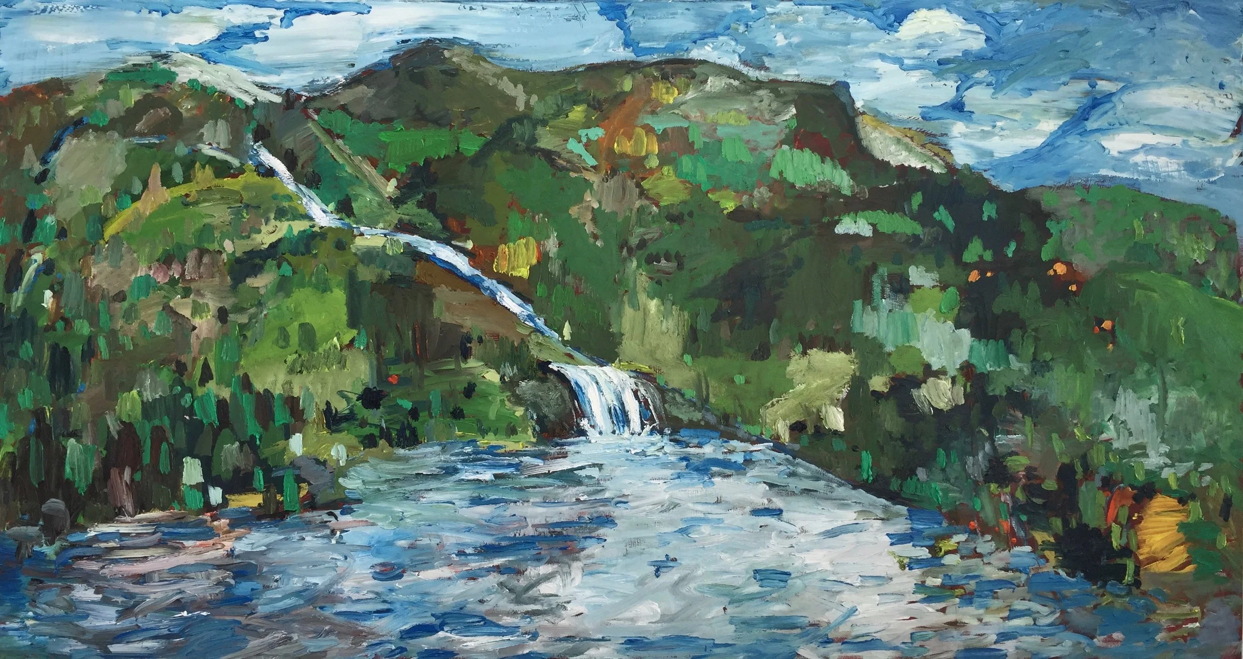 Bow, 2019. Oil on Canvas  52" X 97" (Copy)