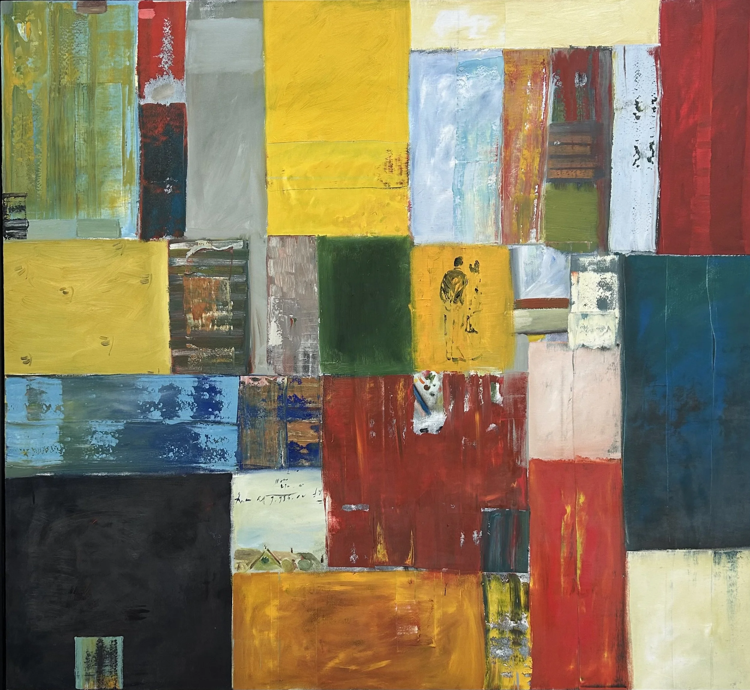 Lucky Couple/House Accounts 1998 oil on canvas  72 x 78"