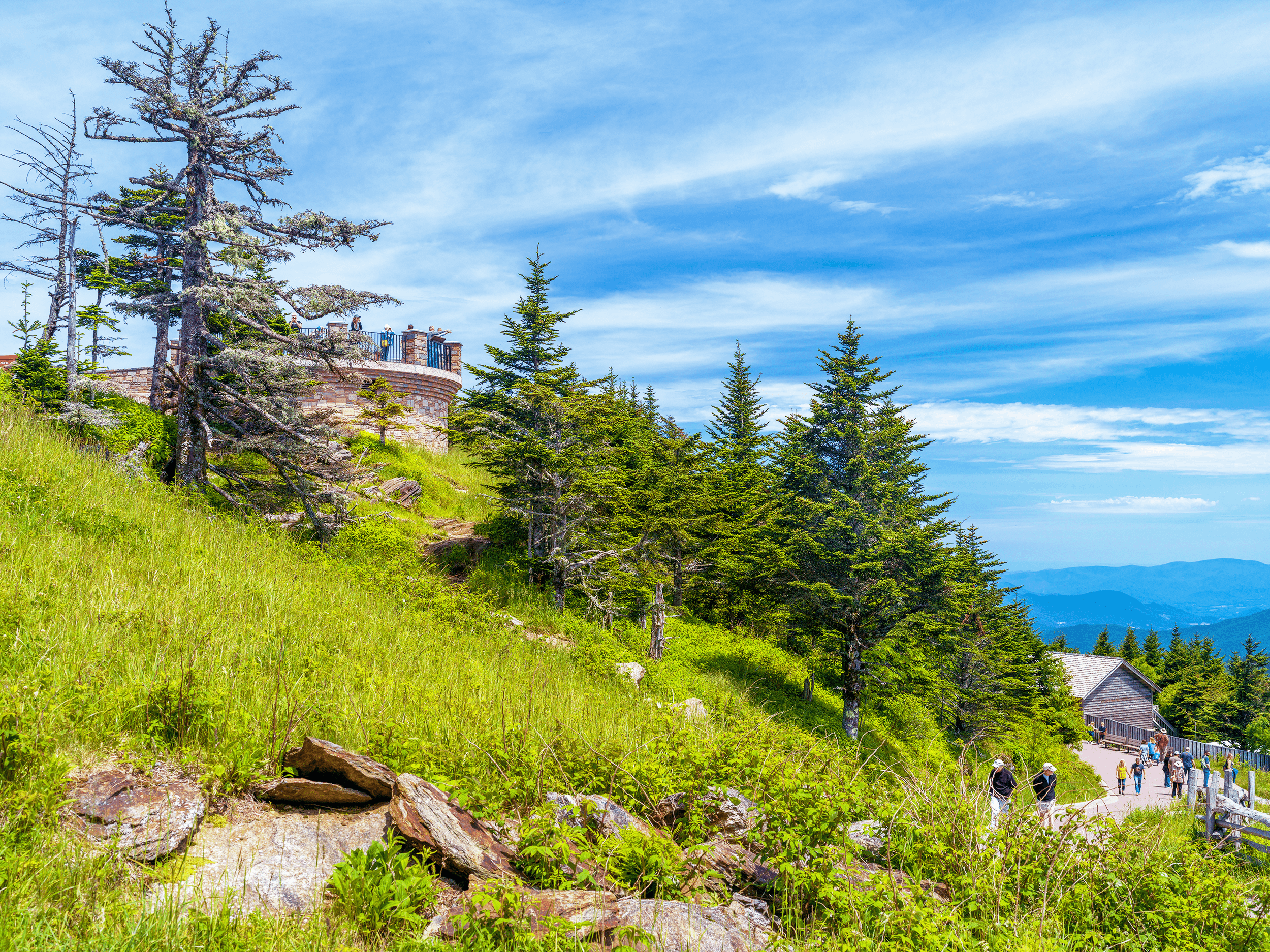 With an elevation of 6,684 feet (2,037 m), Mount Mitchell is the highest peak of the Appalachian Mountains and the highest mountain east of the Mississippi River. Before 1882 Mount Mitchell was known as Black Dome , named for its rounded shape and its location in the Black Mountains.