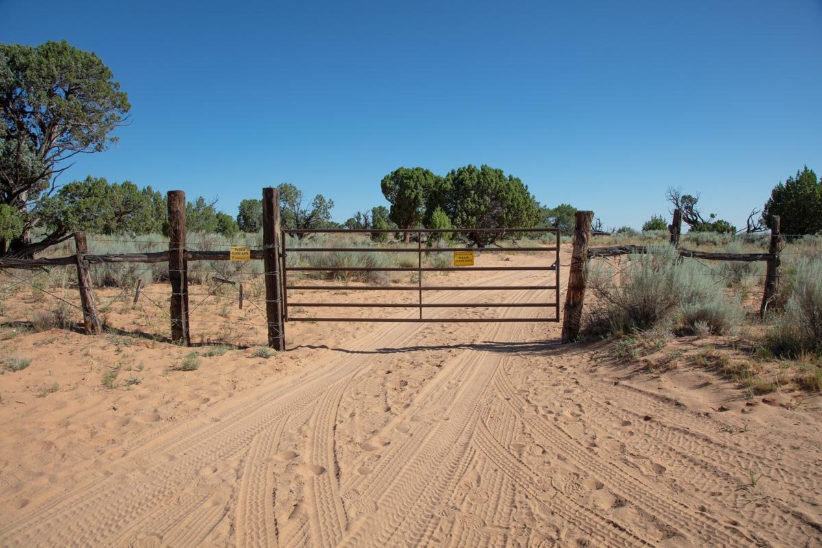Ranch Gate. Close after you go through