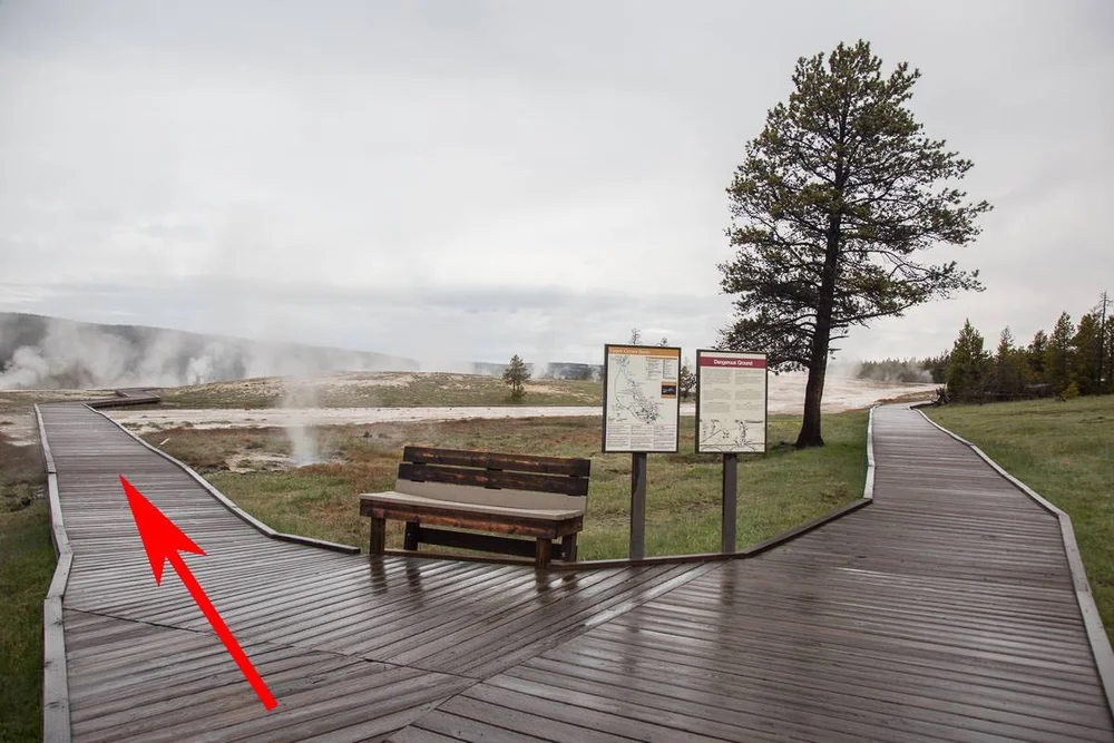 Take a left at the boardwalk