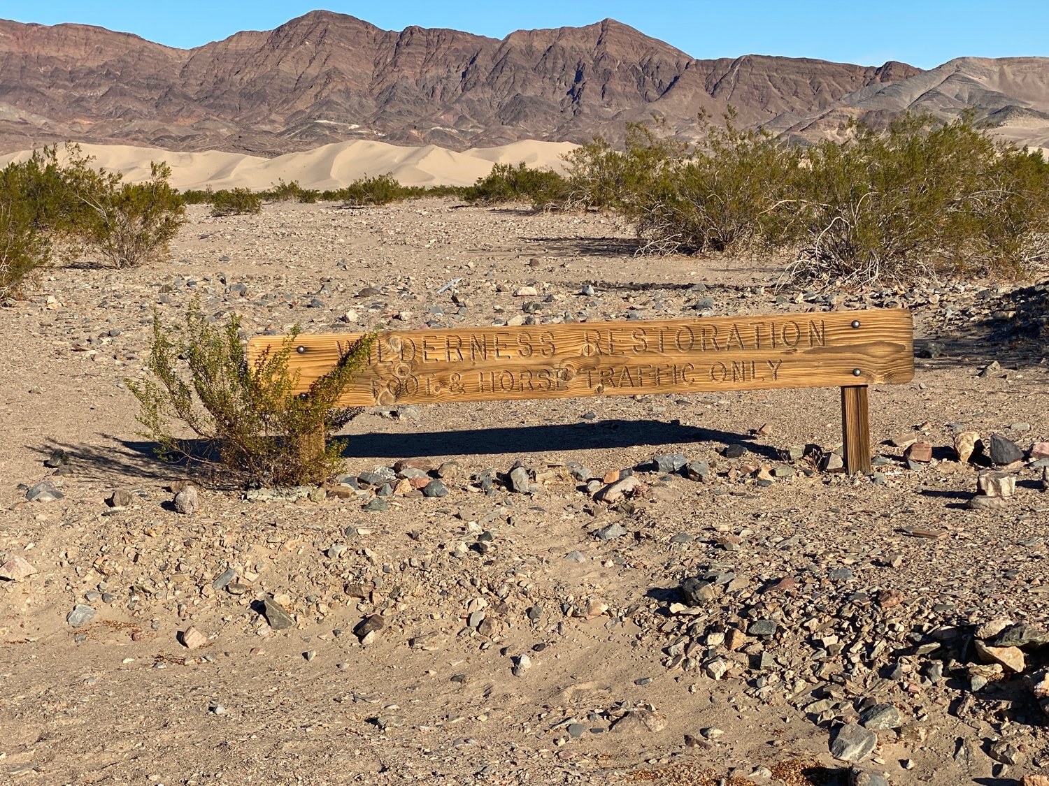 Wilderness Sign near parking area