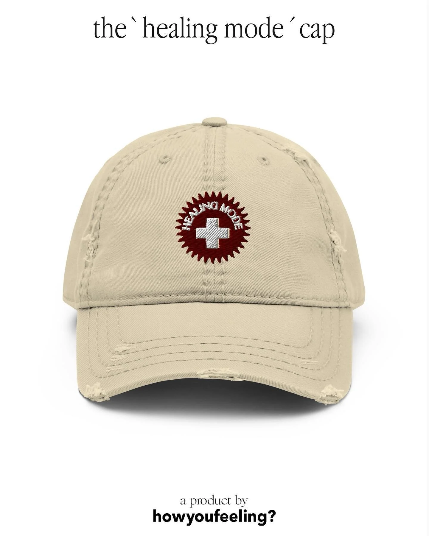 the `healing mode&rsquo; cap ⛑️

now available in store