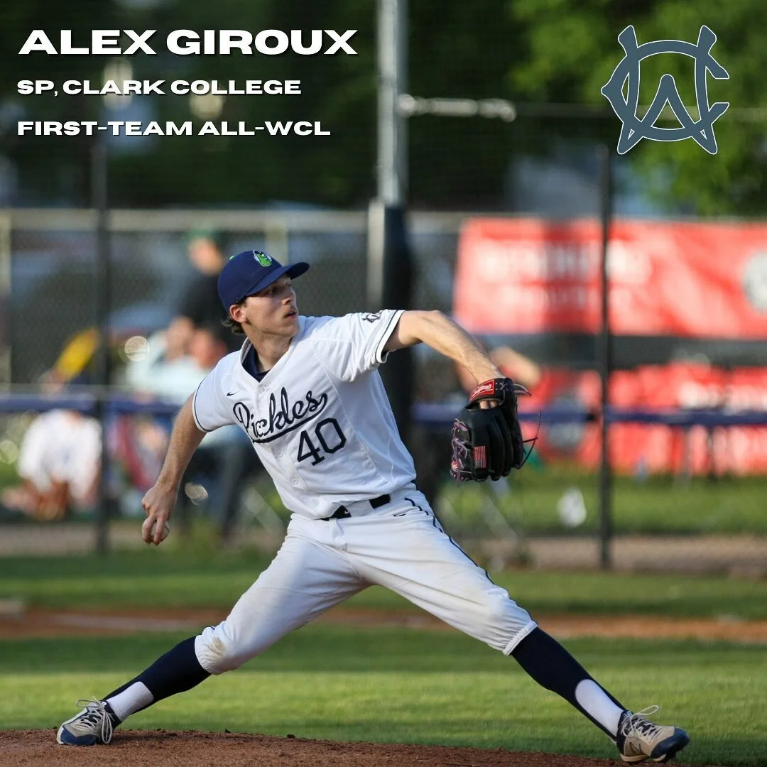 Rounding out our First-team All- @wclbaseball selections are pitchers @alexgiroux and @jmollerus40! Alex had 4 wins and a 1.92 ERA in 11 games while Josh finished the season with a 0.39 ERA and 37 strikeouts in 23 innings pitched. #GetPickled
