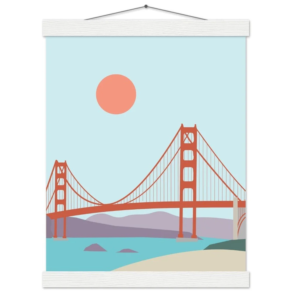 San Francisco Poster (Premium Matte Paper Poster with Hanger)