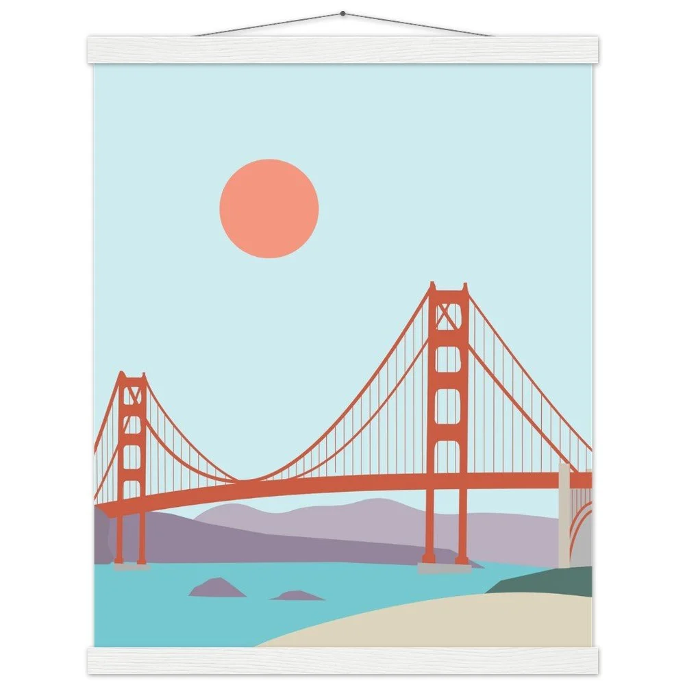 San Francisco Poster (Premium Matte Paper Poster with Hanger)
