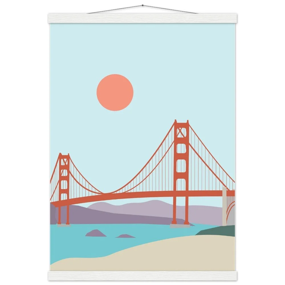 San Francisco Poster (Premium Matte Paper Poster with Hanger)