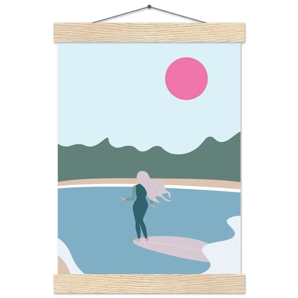 West Marin Print with Wooden Hanger