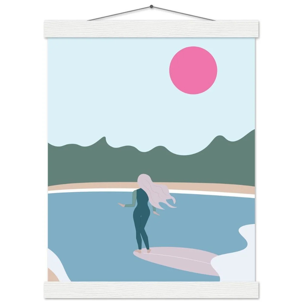 West Marin Print with Wooden Hanger