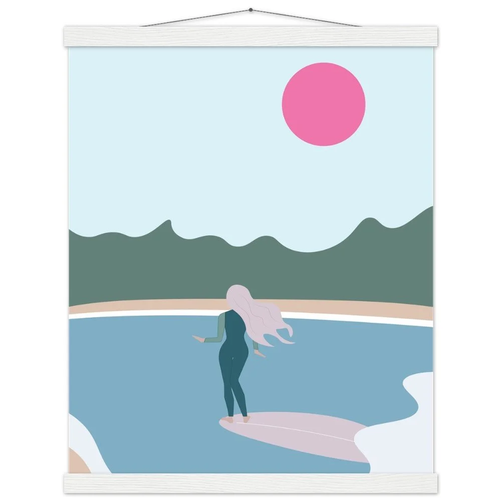 West Marin Print with Wooden Hanger