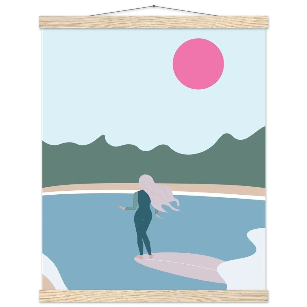 West Marin Print with Wooden Hanger