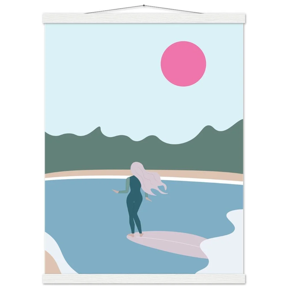 West Marin Print with Wooden Hanger