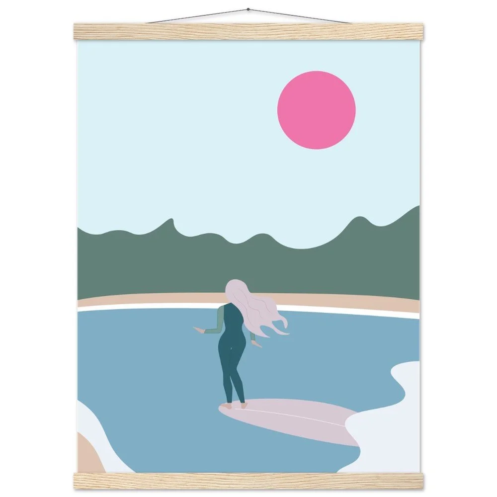 West Marin Print with Wooden Hanger