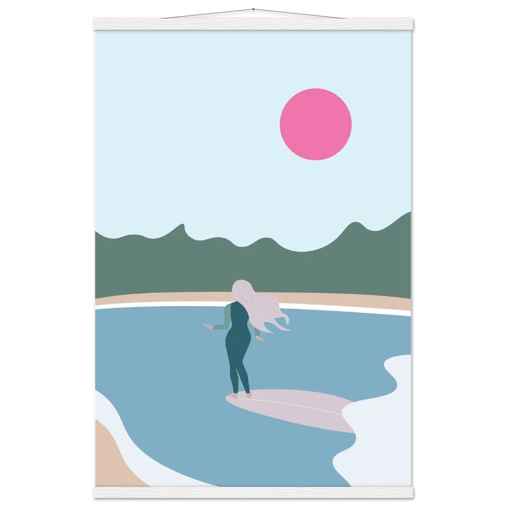 West Marin Print with Wooden Hanger