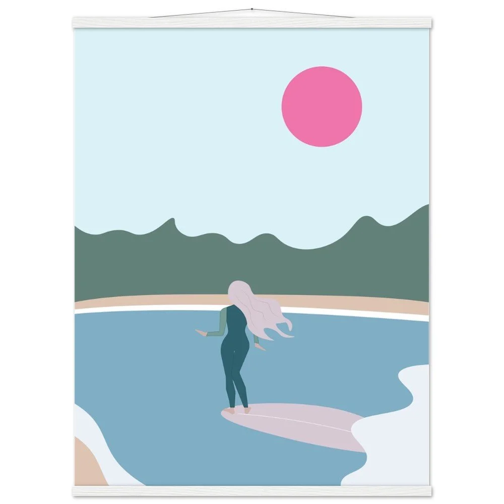 West Marin Print with Wooden Hanger