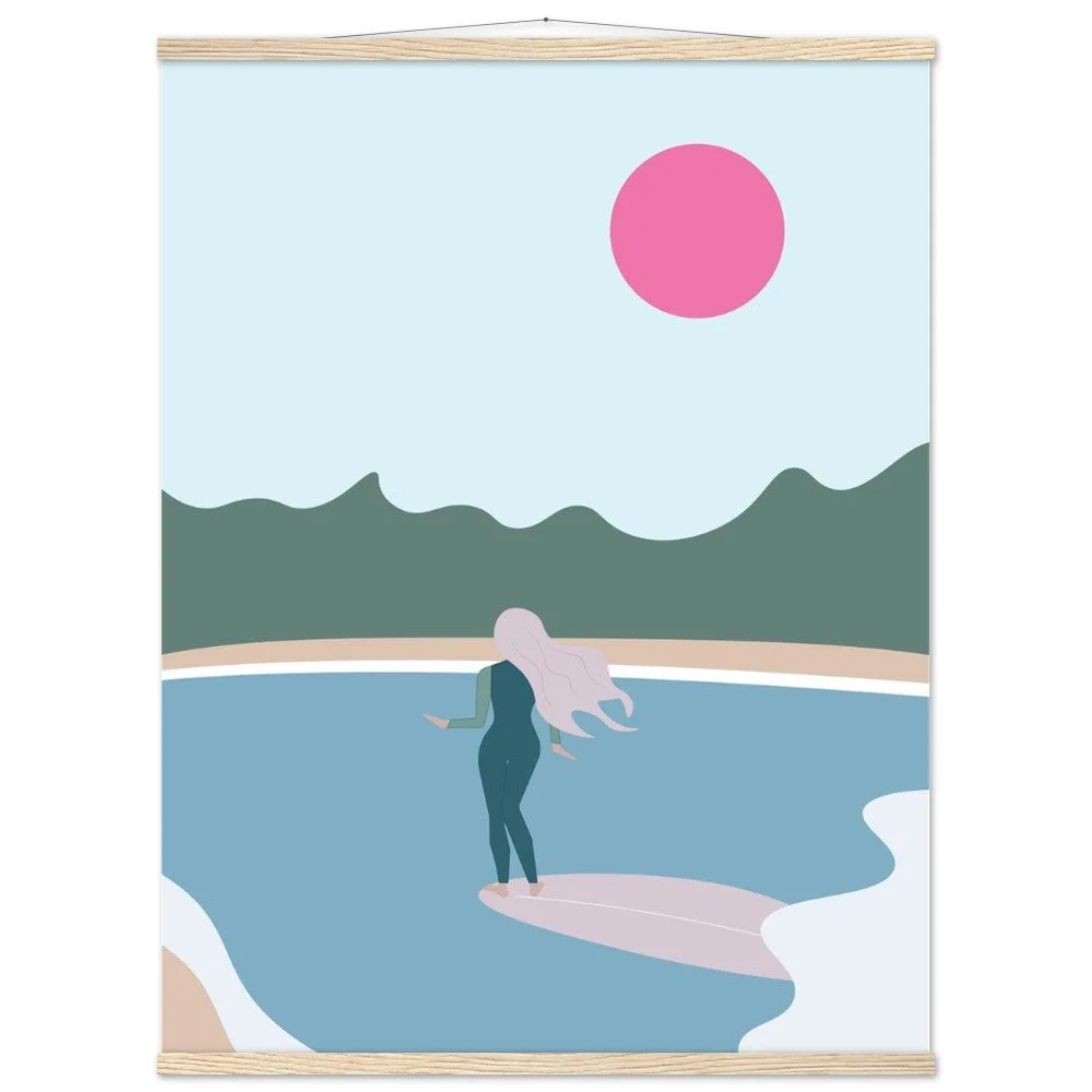 West Marin Print with Wooden Hanger