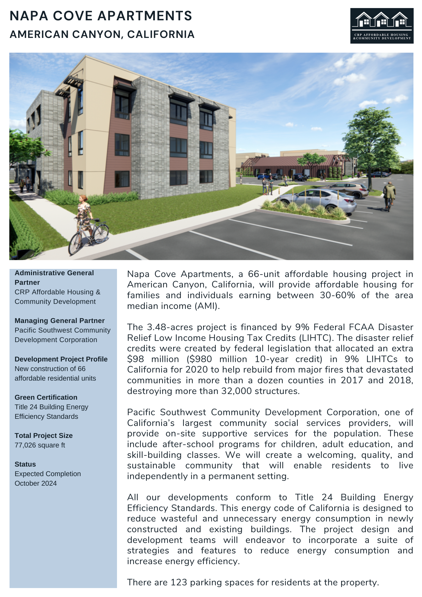 Napa Cove — CRP Affordable Housing & Community Development