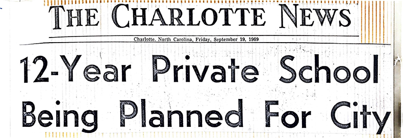1969 Announcement of New Private School from The Charlotte News