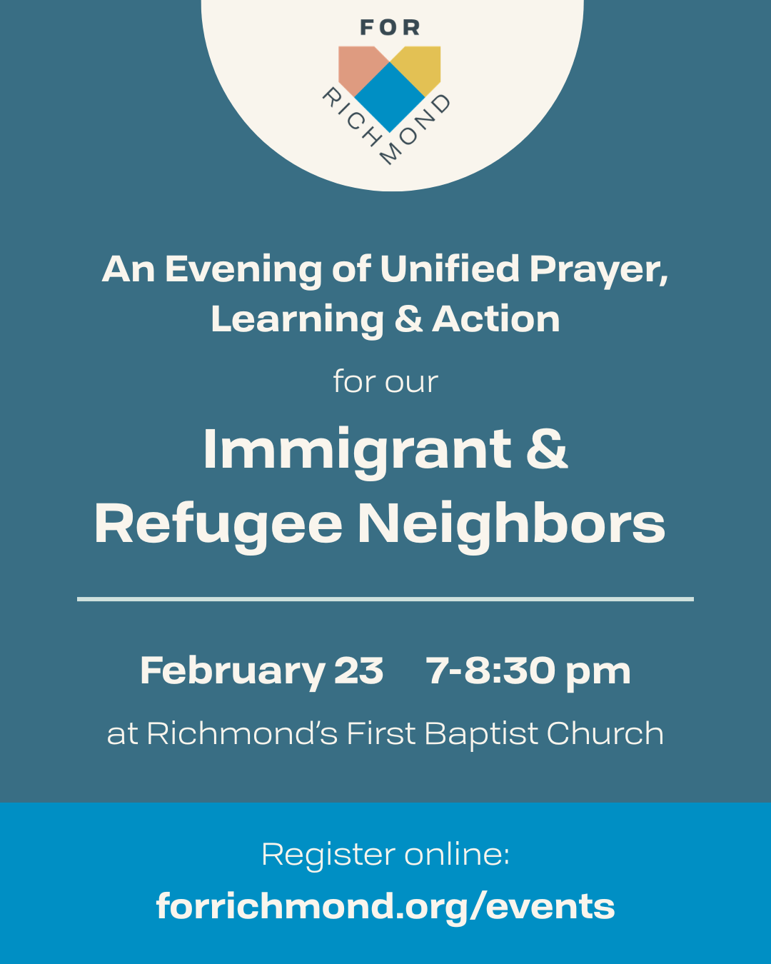An Evening of Unified Prayer, Learning &amp; Action
