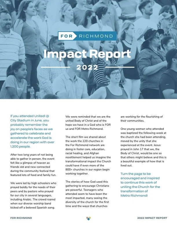 2022 Impact Report — For Richmond