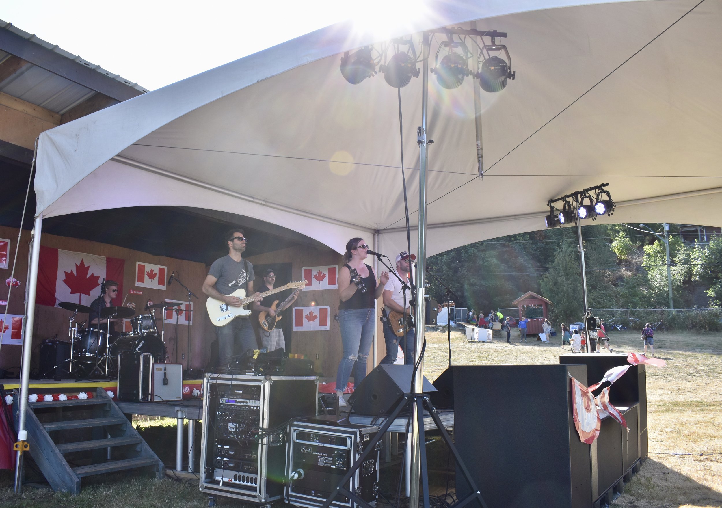 The County Line performing at Sooke Lions Club Canada Day 2019