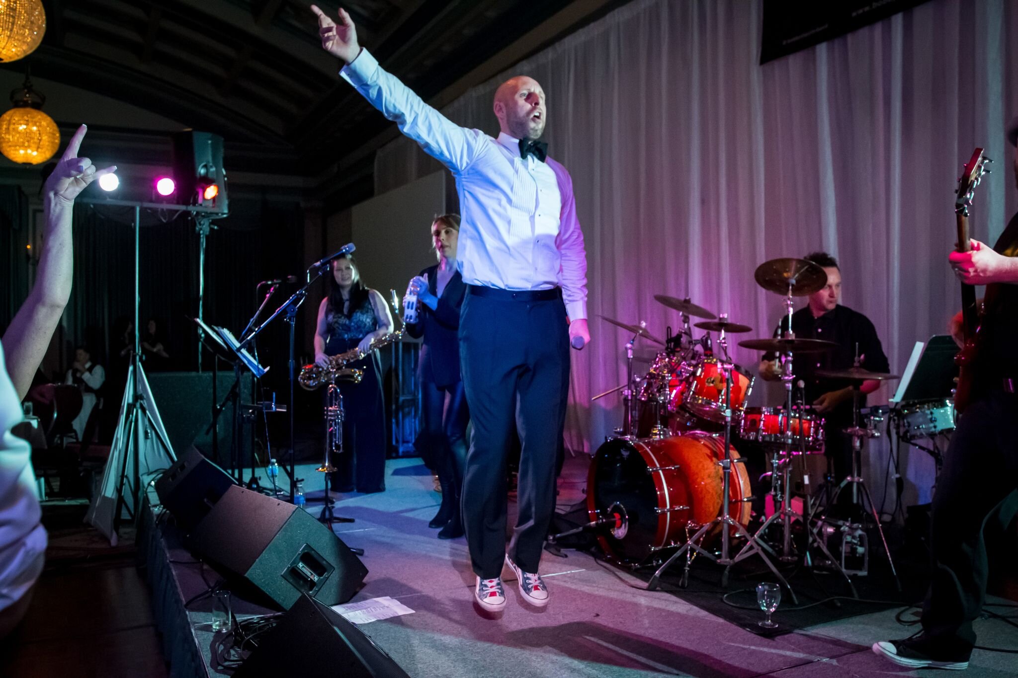 Bobby Dazzler performing at the Crystal Ballroom, Fairmont Empress Victoria 2017