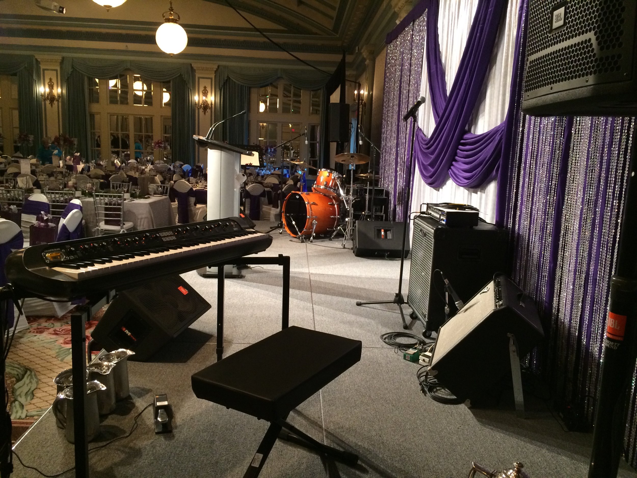 Sean Jones post-sound check at Crystal Ballroom, Fairmont Empress Victoria 2015