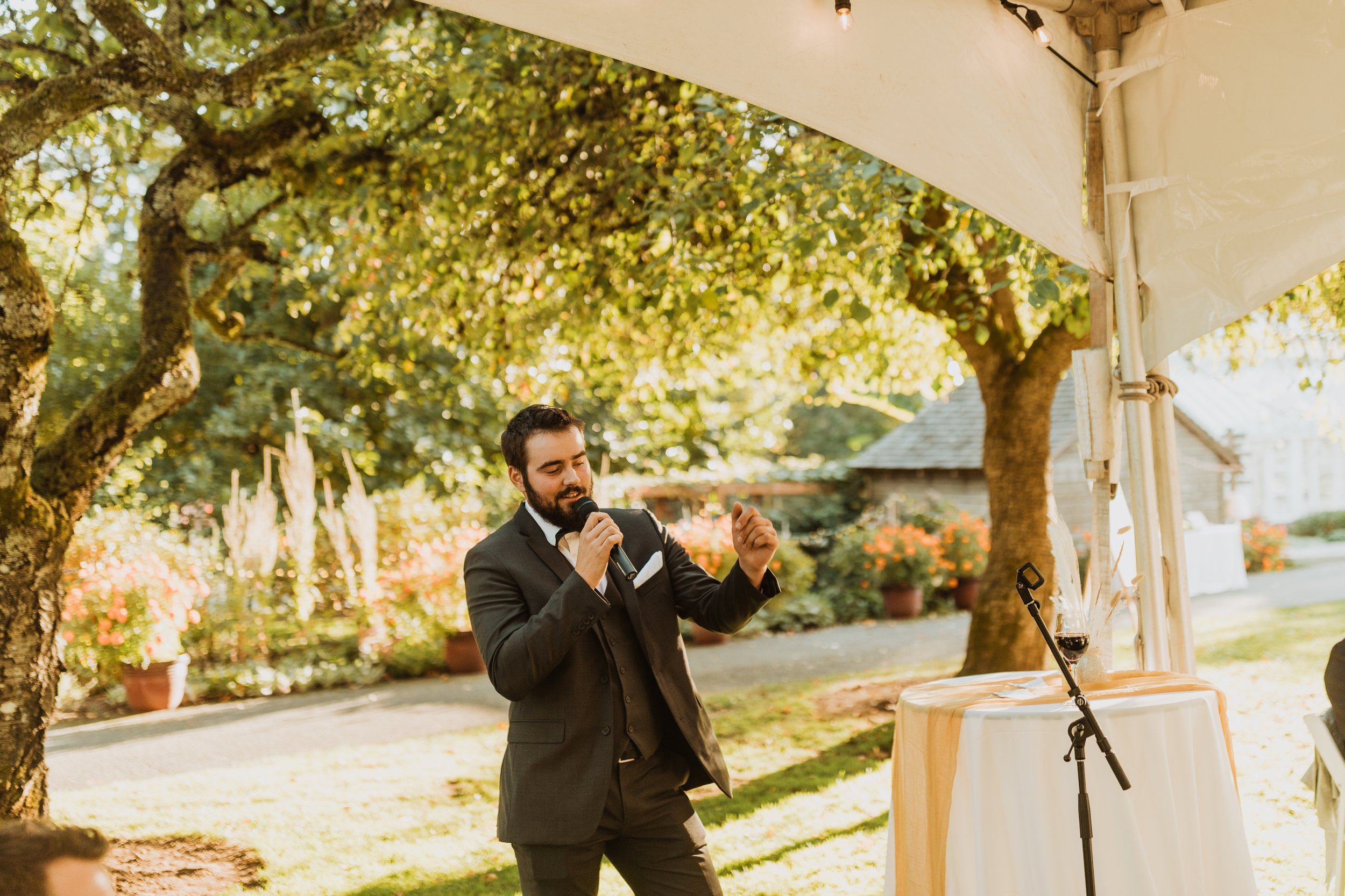 Wedding Reception at Starling Lane Vineyard 2021.  Photo by Bethany Joy Co. Photography.