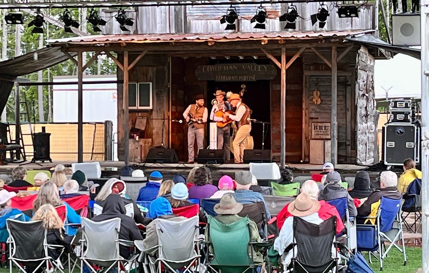 The Lonesome Town Painters performing live at Cowichan Valley Bluegrass Festival, Laketown Ranch Lake Cowichan 2022