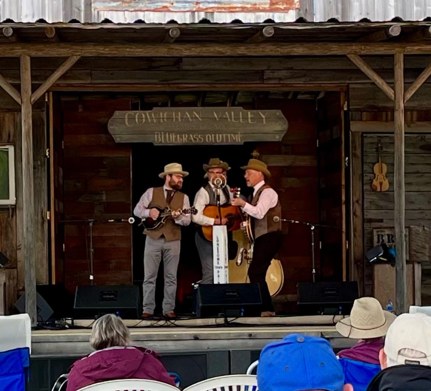 The Lonesome Town Painters performing live at Cowichan Valley Bluegrass Festival, Laketown Ranch Lake Cowichan 2022