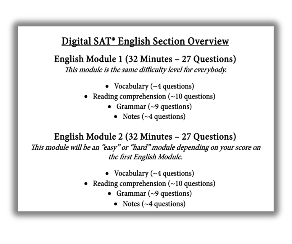 SAT Intensive — J&J Test Prep