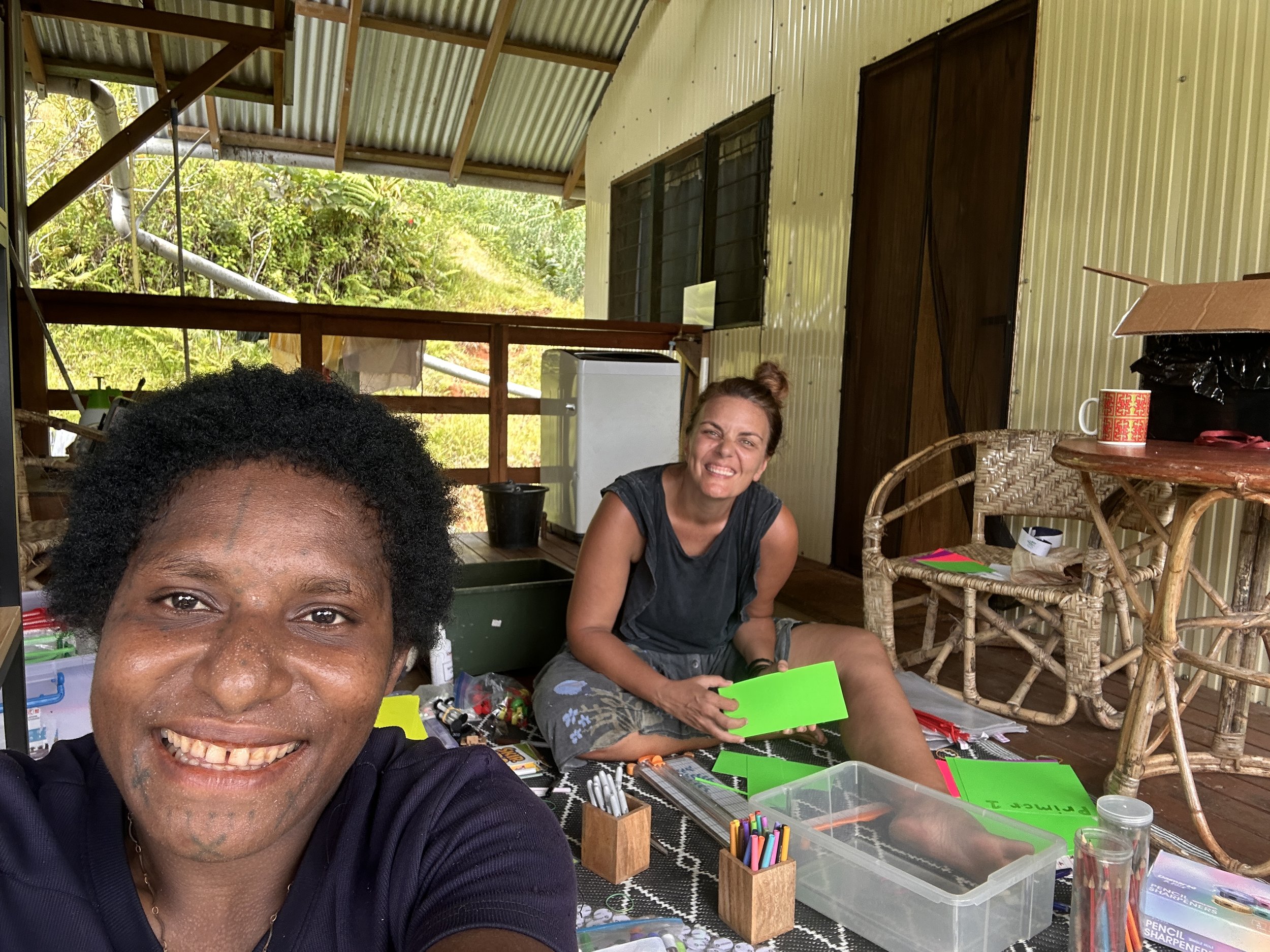  We have also been practically organizing all the materials and training how to teach.   