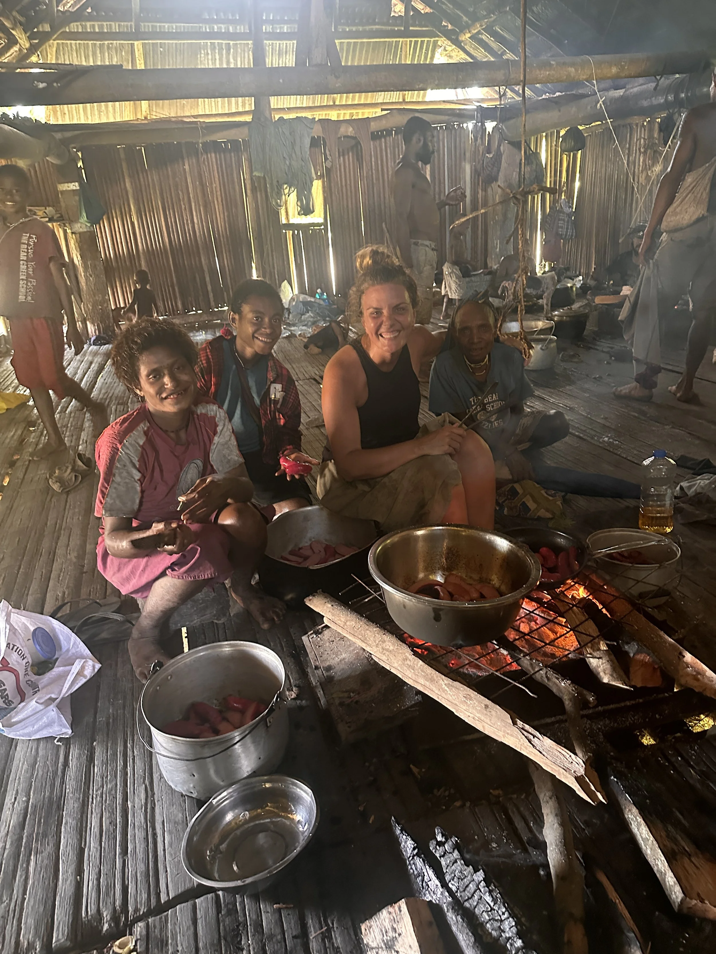  I had brought sausages from town to add to the mix and had kept them in my freezer so that was very exciting. 