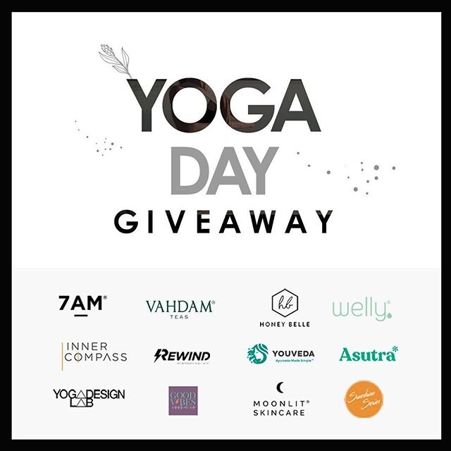 Om&rsquo;in&rsquo; With My Homies 🕉🧘🏻&zwj;♀️ *GIVEAWAY ALERT* To celebrate International Day of Yoga on Sunday, June 21, we've rounded up some of the best wellness &amp; yoga brands to upgrade your self care &amp; yoga rituals with our biggest giv