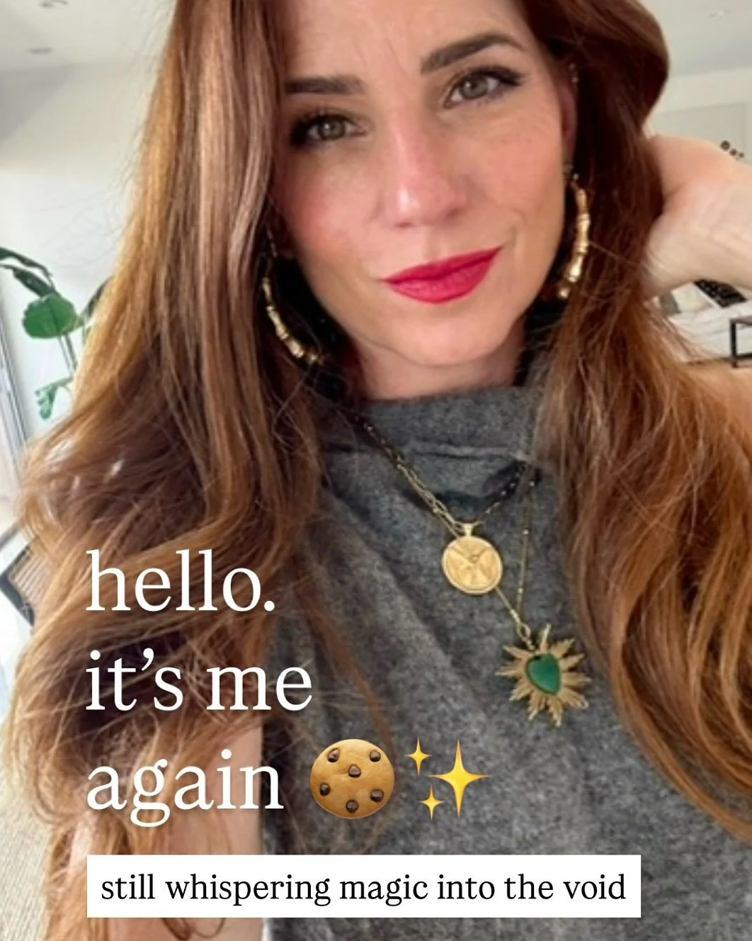 hello&hellip; it&rsquo;s me again 🍪✨
still creating. still transforming. still here.
thank you for finding me&mdash;again &amp; again 💫

(comment what you want to see more of &mdash; cookie magic, art medicine, or transformation stories?)