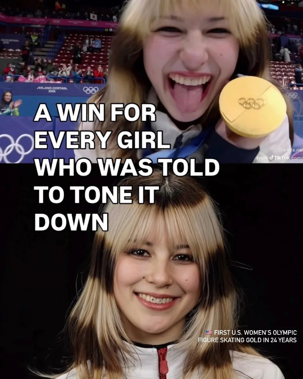 DID IT HER WAY ❤️&zwj;🔥

When Alysa Liu won Olympic gold, it felt bigger than skating.

It felt like a win for every girl who was told to tone it down.

The heART school messy.
The streaked hair.
The big ideas.

The ones who were told:
Be realistic.