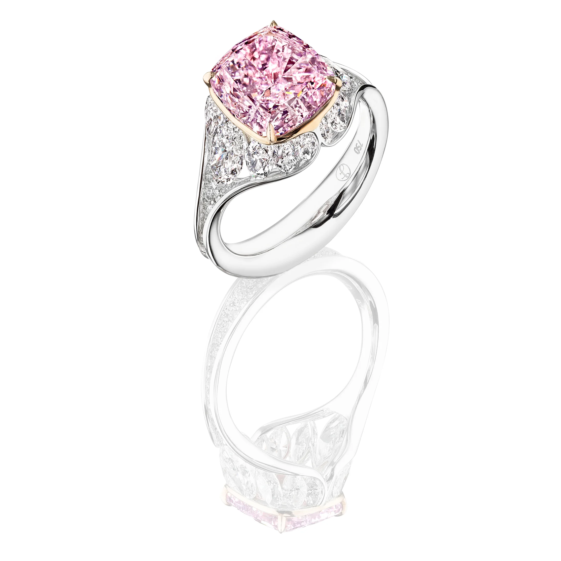Intense Purplish Pink Diamond Ring