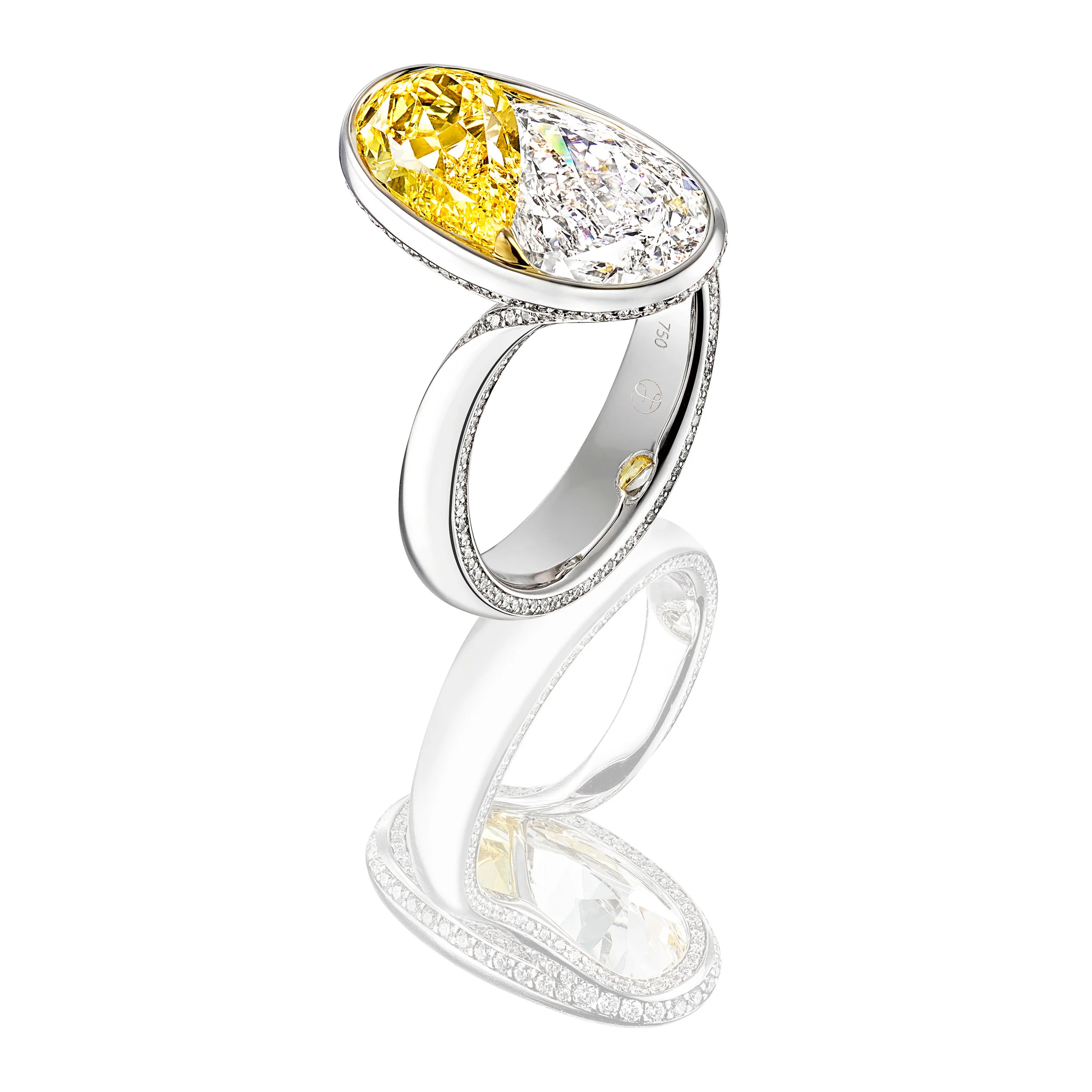 Vivid Yellow Diamond Ring