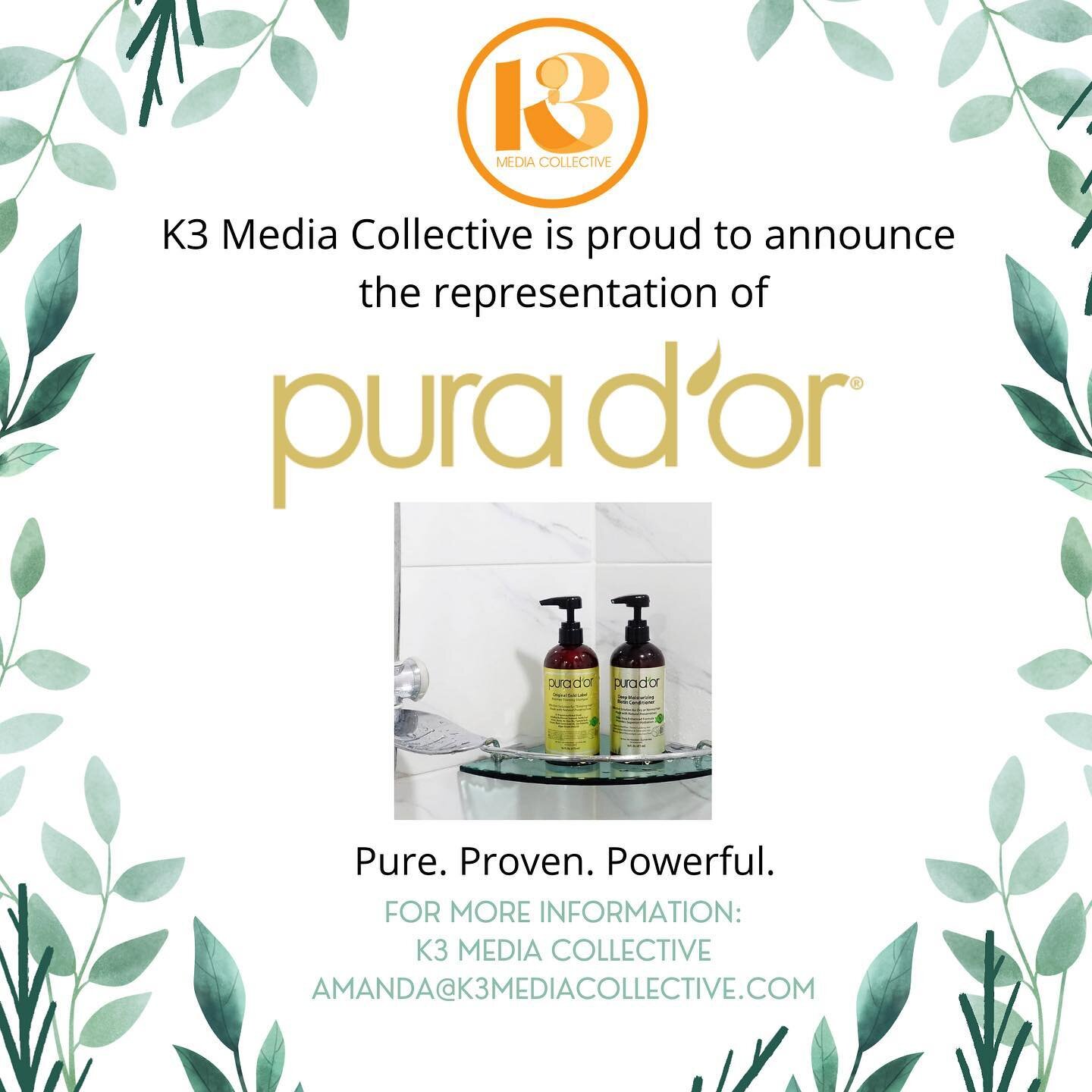 Did you hear the news? Hey Instagram, meet our newest client: @pura_dor 🌿