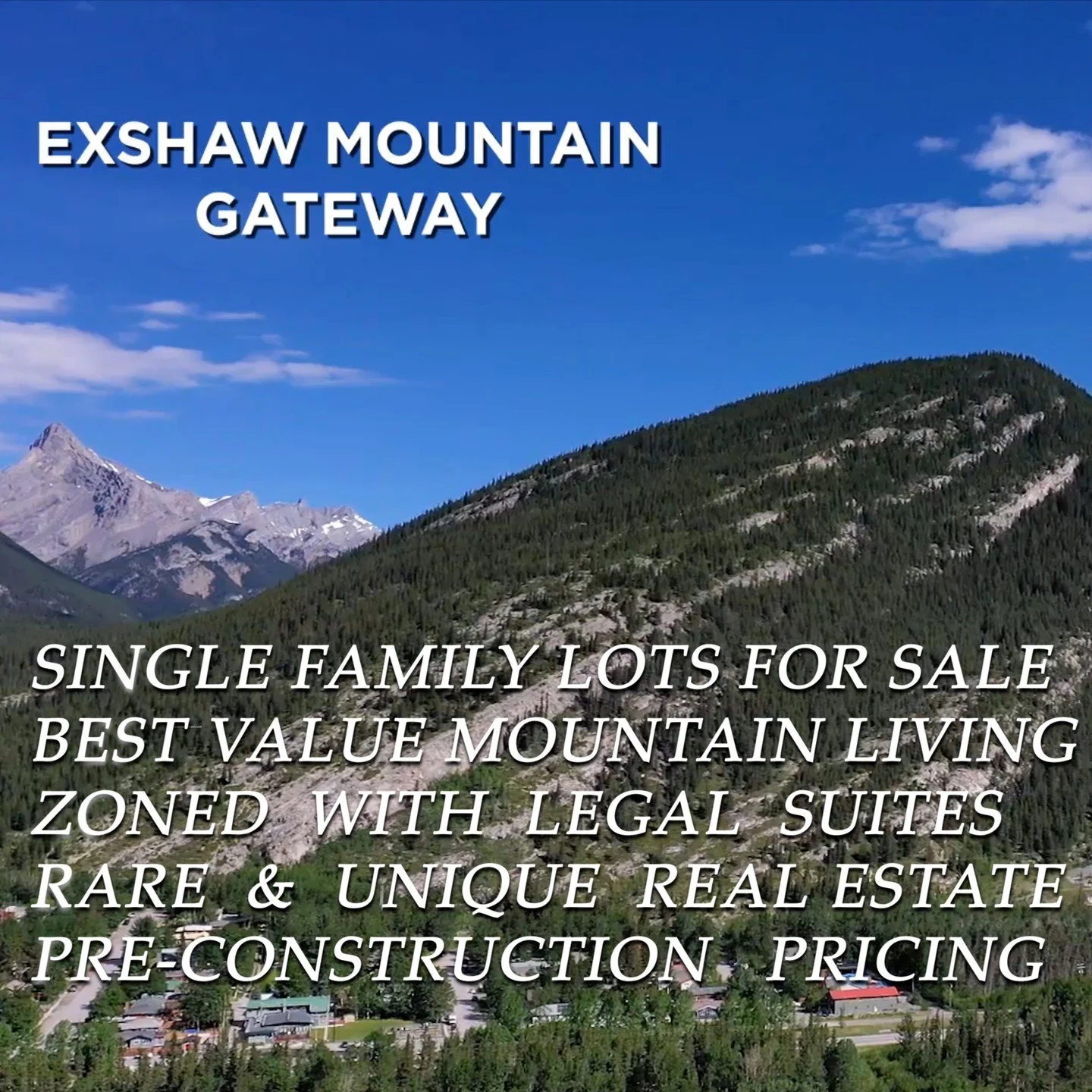 Exshaw Mountain Gateway has only 10 residential lots for sale! Build your home in the Canadian Rockies! Subdivision construction is underway. Hike &amp; bike out your front door. Please email us to receive the Sales Package. @canmorehomes #mountainli