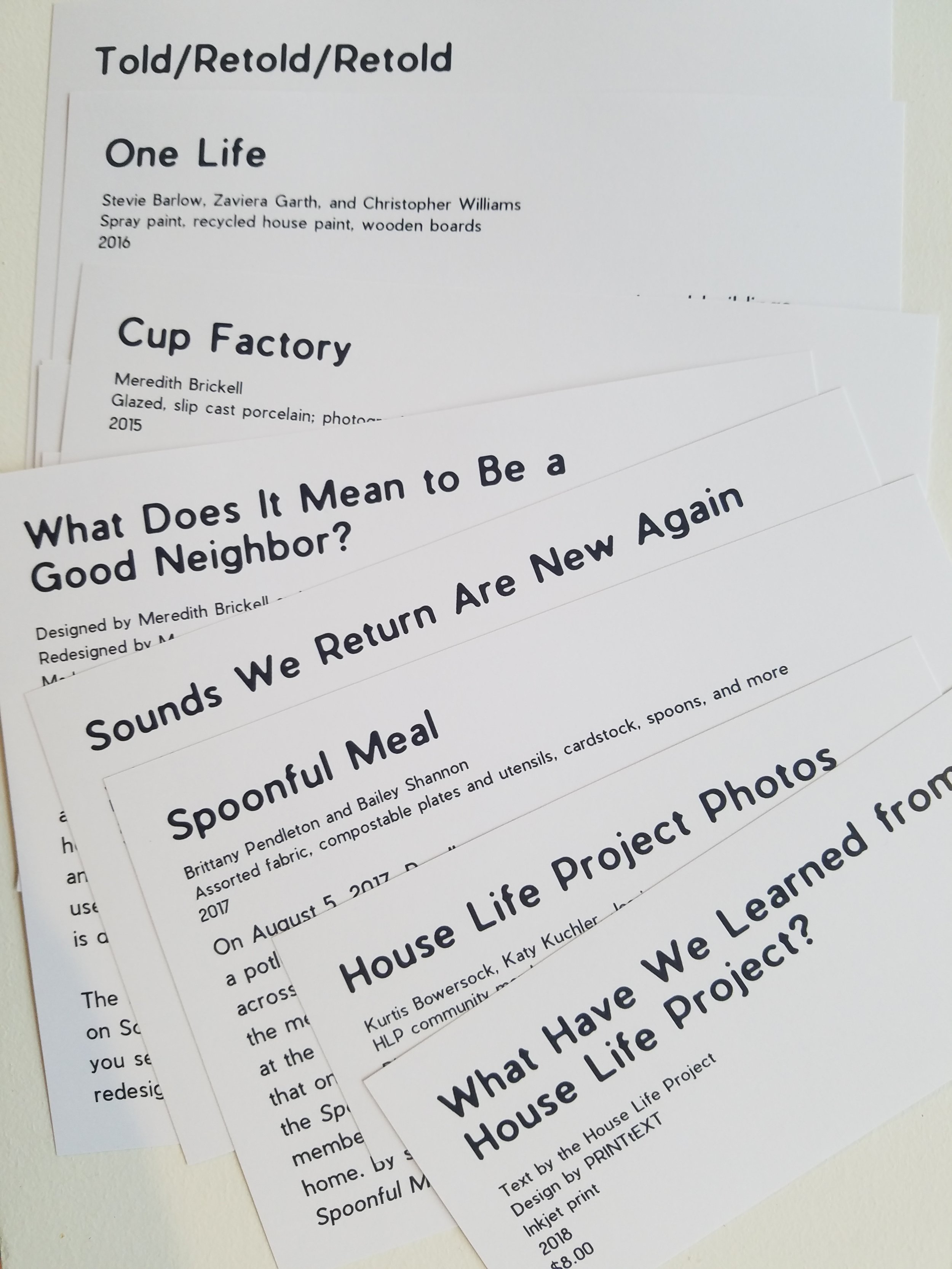 For the exhibit, I designed numerous elements. The exhibit labels were created in collaboration with curator Laura Holzman and myself.