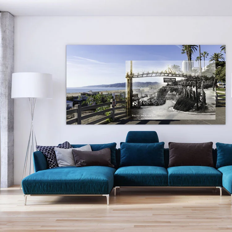 SUNSET TRAIL, SANTA MONICA, 1917 and Today
