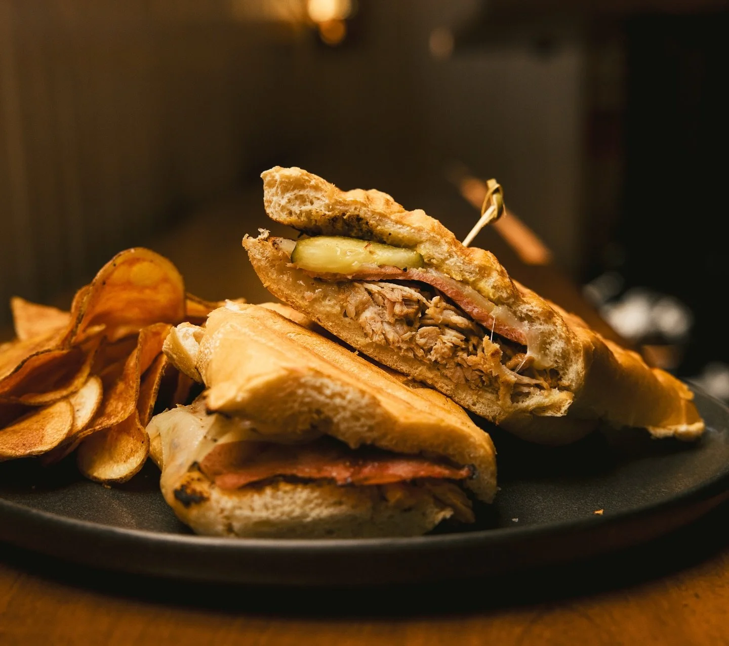 Sometimes you just need a Cubano for Lunch! 

🥪-Pulled Pork, Ham, Swiss, Dijon, Pickle.