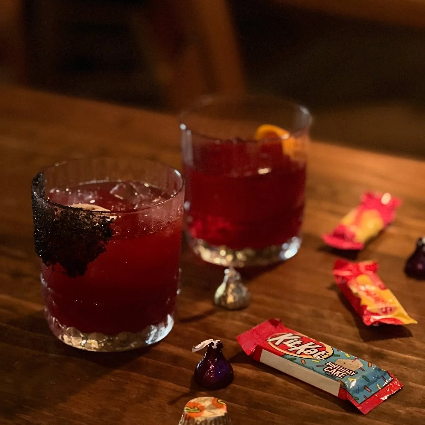 We&rsquo;ve got two spooky good drink specials for you this weekend!! Grab your ghouls and head on down to haunt with us 👻👻👻

Blood Pact - Negroni riff with a touch of Black Raspberry 

Black Magic - BlackBerry Margarita with charcoal salt.