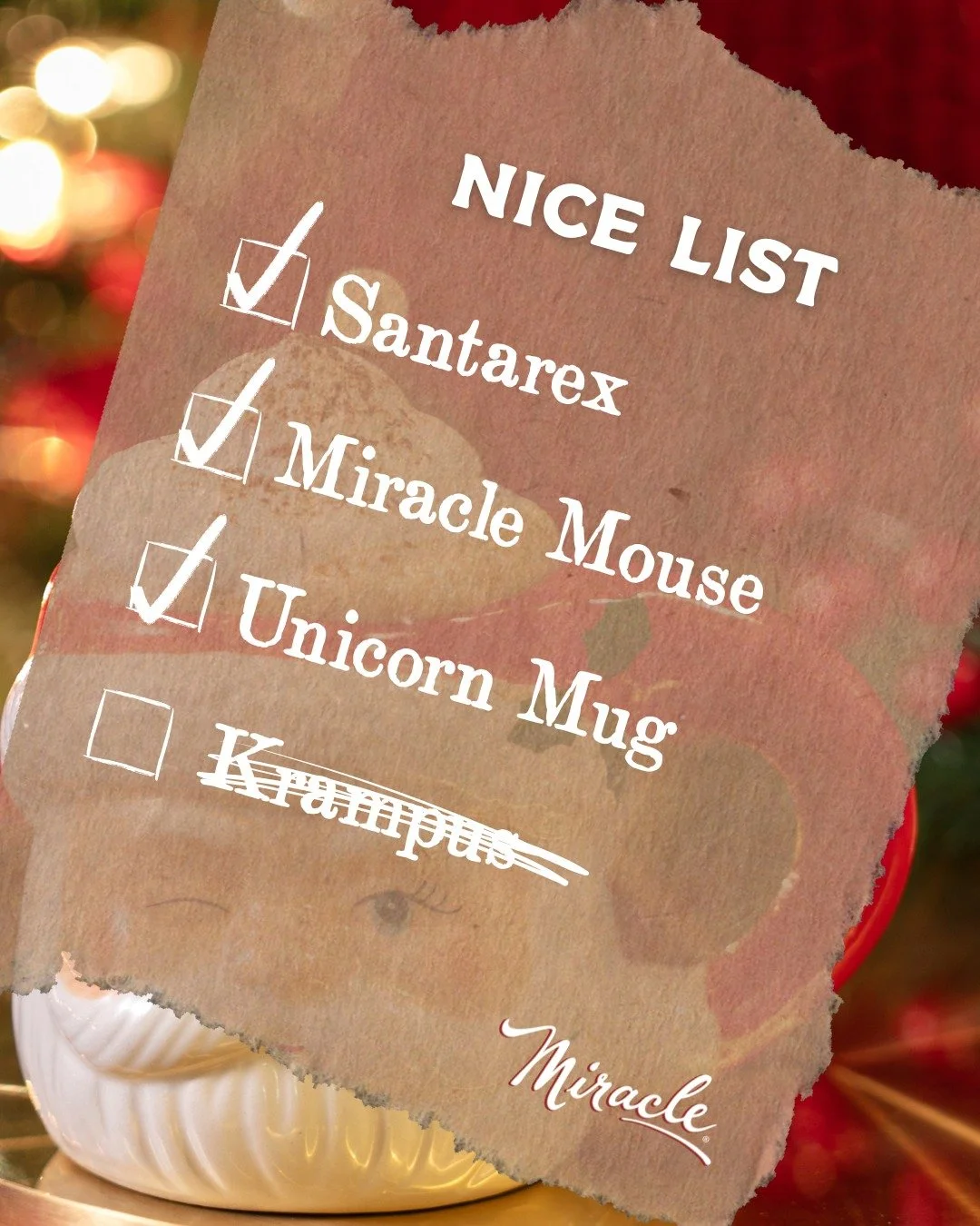 Guess who made the Nice List&hellip; 🎁
Tag the friend who actually earned their spot &mdash; then meet us at #MiracleonMercer for festive drinks and good times.

#MiraclePartner #MiraclePopUp #Miracle2025 #MiracleonMercer #HolidayBar #ChristmasBar
