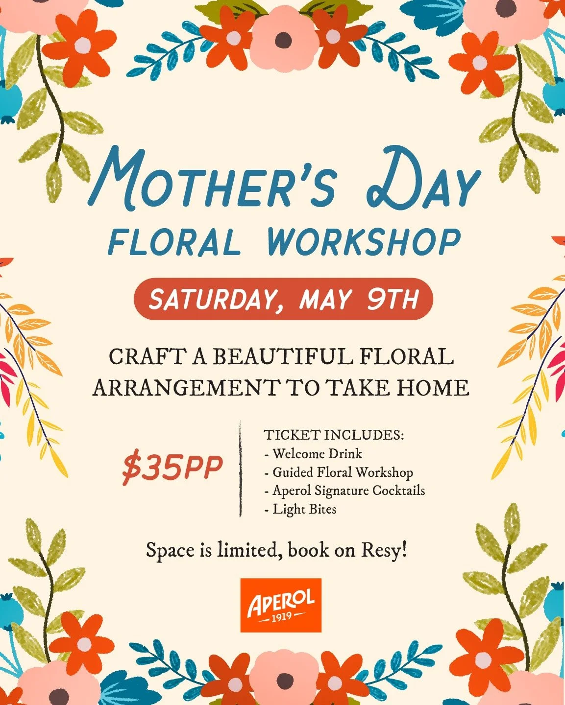 Celebrate Mother&rsquo;s Day weekend with us at Franklin Social.

Join us Saturday, May 9th for a special Mother&rsquo;s Day Floral Workshop, where you&rsquo;ll create a beautiful floral arrangement to take home.

Your $35 ticket includes:
🍹 Welcome